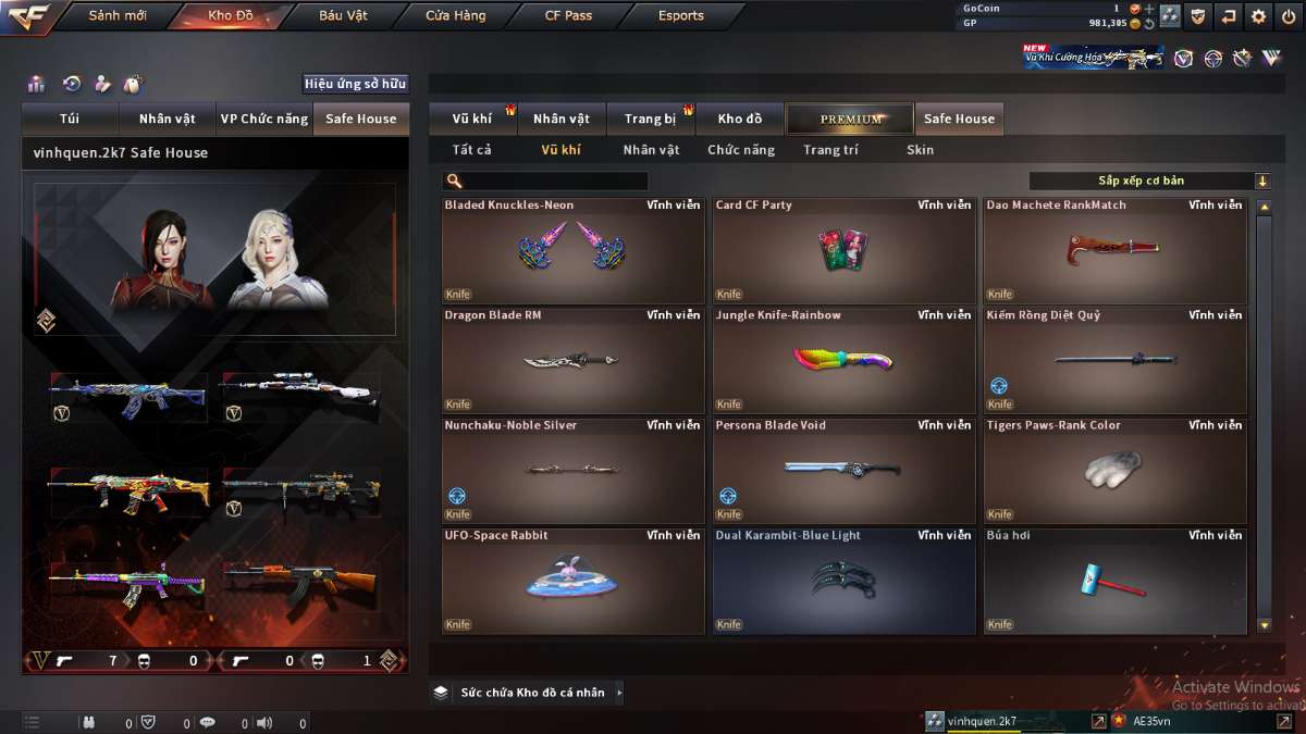 shop acc cf uy tin gia re